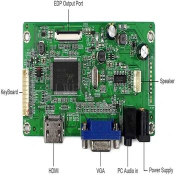 Jaunu EDP Kontroles padomes Monitoru Komplekts B156HAN01.2 B156HAN01.1 HDMI+VGA+Audio LCD LED ekrānu Kontrolieris Valdes Vadītāja