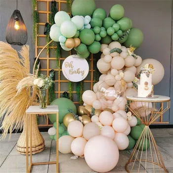 Jaunu Happy Birthday Puse Dekori Balonu Piegādes Ķēdes Ogļūdeņražu Arku Komplekts DIY Kāzas, Bērnu Dušas Ziemassvētku Mājas Apdare