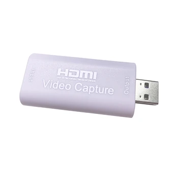 Jaunu HD 1080P HDMI-saderīgs Ar USB 2.0 Video Capture Karte, Spēle Ierakstu Grabber Rūtiņu PS4 OBS YTB Tiešraidi Raidījums