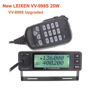Jaunu LEIXEN VV-998S 25W Dual Band 144/430MHz Mobilo Radio UV-998 Transceive Amatieru Ham Radio VV-898S Modernizētas