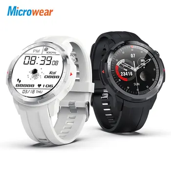 JAUNU Microwear L20 Smartwatch BT Zvanu IP68 Sirds ritma Miega Monitors Sporta Smart Skatīties Vīrieši Sievietes Ilgi Gaidīšanas L15 L16 L19