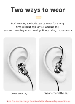 Jaunu Vadu Austiņas Dual Drive Stereo In-Ear Earbuds, Austiņas, 3,5 mm Augsts Bass Sporta Austiņas Samsung, Huawei Smart Phones