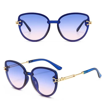 Jaunu Vintage Zīmolu Dizaina Dāmām, Kaķu Acu Saulesbrilles Modes Liels Rāmis Luksusa, Saules Brilles Sieviešu UV400 Sieviešu Aizsargbrilles
