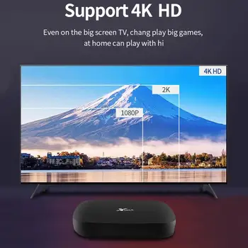 Jaunu X96A Android 10.0 TV Kastē 2,4 GHz/5 ghz Dual Band WiFi Set-Top TV Kastē 1GB RAM, 8GB ROM 3D 4K HDR10 H. 265 Android Set-Top TV Kastē