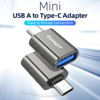 Jaunu Ātra Piegāde Essager USB Tipa-c OTG Adapteri USB 3.0 USB C Vīriešu Converter sievišķais Savienotājs Piemērots Samsung Xiaomi