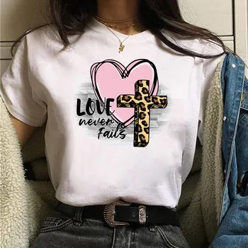 Jaunā Sieviešu T Krekls Mīlestība Nekad nebeidzas Drukāt Tee Sieviešu Topi ar Īsām Piedurknēm T-krekls Harajuku Tee Kreklu 90s Meitenes Gudrs T-krekls Apģērbi