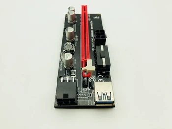 Jaunākās PCI Express PCIE PCI-E 009S Molex 6pin Barošanas Adapteris SATA USB 3.0 Kabelis, 1x uz 16X Stāvvadu Karti Miner Ieguves
