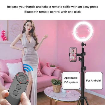 JAUNĀS Bluetooth Bezvadu Slēdzis Tālvadības Viedtālruņiem Fotogrāfijas Selfies ērts Bluetooth Remote Camera Control