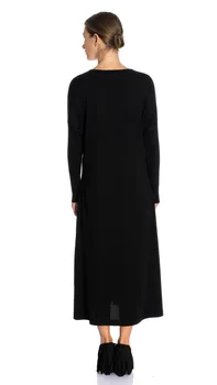 Jaunās Sezonas Trikotāža Sieviešu Maxi Kleita Abaya Kaftan Liela Izmēra Islāma Apģērba Musulmaņu Modes Abaya Ramadāna Kleitas Turcija Dubai