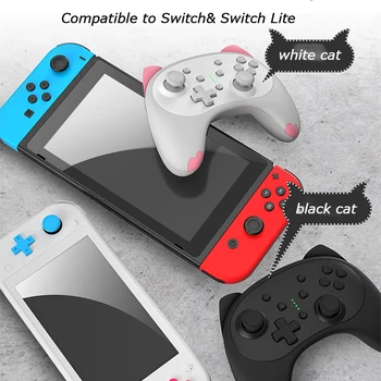 JAUNĀS spēļu vadāmierīces Bluetooth Bezvadu Slēdzis Kontrolieris Mini Kaķis Tipa Gamepad Par Nintend Switch/Lite Spēli Joystic