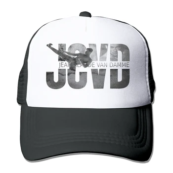 Jcvd Logo B W Jean Claude Van Damme Balts Tops Un Beisbola Cepuri Trucker Cepures Zēns Klp Bērnu Cepures Hip Hop Cepures Cepures Sieviešu