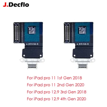 JDecflo Uzlādes Ostas Flex Kabeļi iPad Pro 11 collu iPad Pro 12.9 collu 2018 2020 USB Doks Lādētāja Uzlādes Port Savienotājs