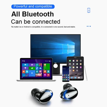 JEDONR Touch Kontroli Bezvadu Austiņas Bluetooth Austiņas Sporta Earbuds Par Huawei Iphone OPPO Xiaomi TWS Mūzikas Austiņas
