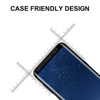 JGKK 3D Izliekta Stikla Samsung Galaxy S8 S9 Plus Piezīme 8 9 Rūdīts Stikls Lietā Draudzīgi Ekrāna Aizsargs, Lai S8 S9 plus Vairogs