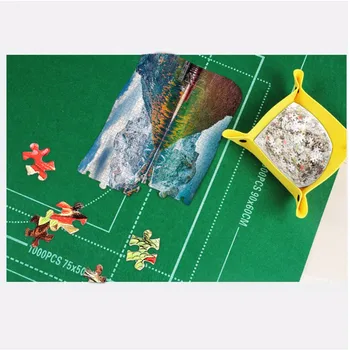 Jigsaw Puzzle Roll Paklājs Puzzle Uzglabāšanas Puzzle Taupīšana, Videi Draudzīgs Materiāls, Veikals Jigsaw Puzzles Līdz 1500 Gabalu