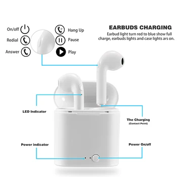 JIMARTI i7s Austiņas Bezvadu Bluetooth 5.0 Austiņas Mini TWS Earbuds Sporta Austiņas Ar Uzlādes gadījumā Smart Tālruni