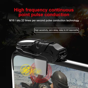 Joypad Sprūda Pogu ABS L1R1 Tastatūras Tālrunis Kursorsviru Jutīga Šaut Un Mērķis Izraisa Mobilo Kontrolieris PUBG Top Spēles