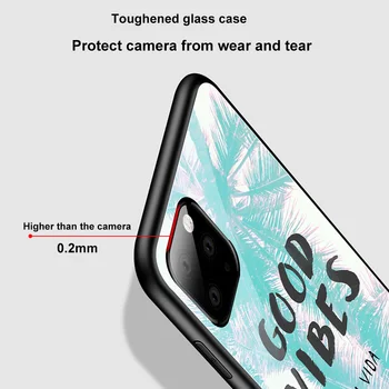Jūras Vasaras Lietā Par iPhone 12 Pro Vāciņš iPhone 11 12 Pro Max mini XS Max X 8 7 SE 2020. gadam 6s Plus XR Stikla Telefonu Gadījumos Būtiska