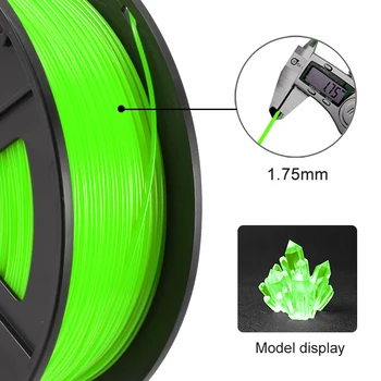 KAIGE 3D Printeri Pavedienu PETG 1,75 mm 1KG DIY Drukāšana Ar Spilgtas Krāsas Labu Stingrību Burbuļi Bezmaksas Materiāli FDM3D Drukāšana