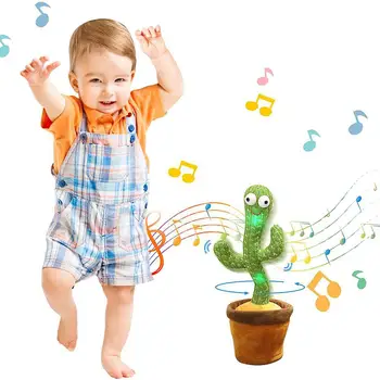 Kaktuss Plīša Rotaļlietas Elektriskās Dziedāšanas 120 Dziesmas, Dejas Un Grozīties Kaktuss Gaismas Ierakstīšanas Mācīšanās Runāt Vīšanas Plīša Rotaļlieta