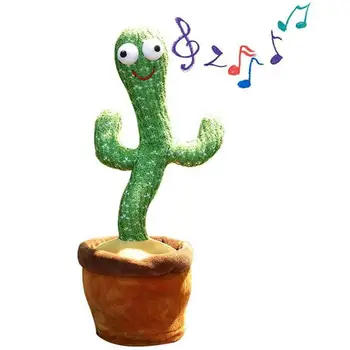 Kaktuss Plīša Rotaļlietas, Elektroniskās Deju Kaktuss, Dziedāšanu Un Dejošanu Kaktuss Plīša Svētku Dekorēšana Dāvanu Bērniem, Smieklīgi Sākumā