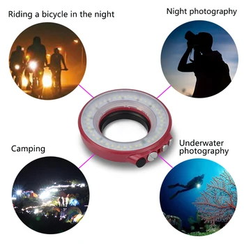 Kameras Flash Ring Light for Seafrogs Ūdensizturīgs Kameras Korpuss Gadījumā Ūdensizturīgs Zemūdens 40m 130ft Kārta Speedlite Flash SL-108