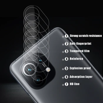 Kameras Objektīvs Ekrāna Aizsargs Filmu 3D Pilnībā Segtu Curverd Rūdīta Stikla Xiaomi Mi 11 Ultra Lite 11X 11es Poco Pro X3 F3 NFC M3