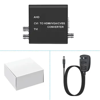Kameras Video Converter, 720P, 1080P TVI/AHD/CVI HDMI/CVBS/VGA Converter looping TVI/AHD/CVI izejas