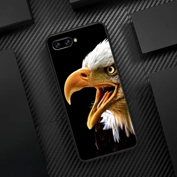 Karalis Putnu Eagle Hawk Telefonu Gadījumā Segtu Korpusa, Lai HUAWEI Honor 6.A 7.A 7.C 8 8A 8S 8x 9 9x 10 10es 20 Lite Pro black Atpakaļ Soft Cell