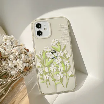Karikatūra Daisy Ziedu Pušķis Lietu Vāku iPhone 12 Pro 12 Mini 11 Pro Max SE 2020. gadam 7 8 7Plus 8Plus XR-X XS MAKS.