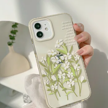 Karikatūra Daisy Ziedu Pušķis Lietu Vāku iPhone 12 Pro 12 Mini 11 Pro Max SE 2020. gadam 7 8 7Plus 8Plus XR-X XS MAKS.
