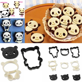 Karikatūra Gudrs Panda Kūka Cookie Cutter Konfektes Virtuves Dekorēšanas Pelējums, Pelējuma Rīks