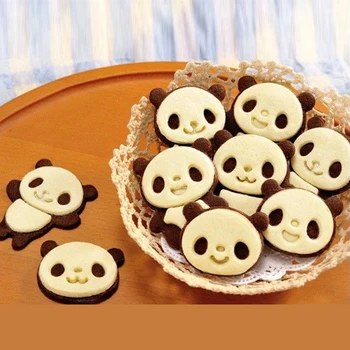 Karikatūra Gudrs Panda Kūka Cookie Cutter Konfektes Virtuves Dekorēšanas Pelējums, Pelējuma Rīks