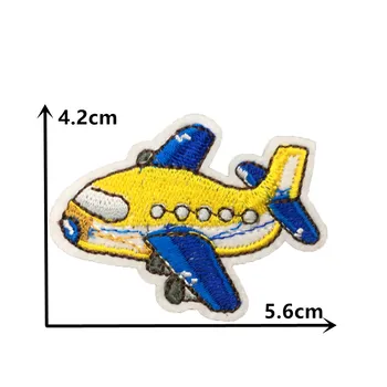 Karikatūra Jahtu Lidmašīnas Auduma kategorijas Uzlīme DIY Šūšana, Emblēmu Aplikācijas Izšūtas Drēbju Gludināšana Aplikācijas Apdare Piederumi