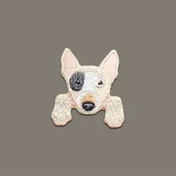 Karikatūra Suns Izšūti Plāksteri Chihuahua Shiba Dzelzs Uz Plāksteris Aplikācijas Cute Mini Uzlīmes, Lai Drēbes