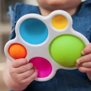 Karstā Fidget Vienkārši Dimple Rotaļlietas Montessori Izmantot Kuģa Stress Atvieglojums Puses Fidget Rotaļlietas Agri Izglītības Autismu Īpašu Nepieciešamību