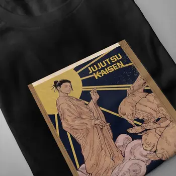 Karstā mens Manga Jujutsu Kaisen Suguru Geto Vīriešu Unikālo Tee Krekls ar Īsām Piedurknēm Apkalpes Kakla T-Krekls, Kokvilna Drukāts Apģērbs
