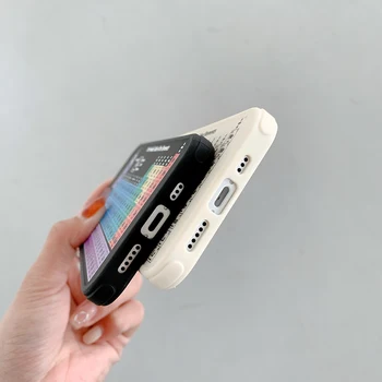 Karstā Metāla objektīva aizsardzību Periodiskās Tabulas Elementiem, mīksta Telefonu Gadījumā Par apple iPhone 12 Pro Max 11 7 8 Plus X XS XR vāciņu