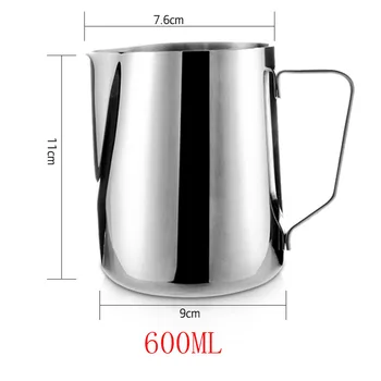 Karstā pārdot 1PC Nerūsējošā Tērauda Piena Amatniecības Kafijas Latte Putošanas Mākslas Krūze Krūzi Krūze Tasi Piena Krūzi Kapučīno Maker Drinkware