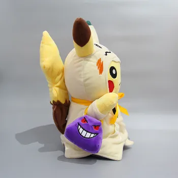 Karstā Pārdošanas 1GB 30CM Anime POKEMON Gengar Pikachu XY Mīksta Plīša Rotaļlietas Halloween COS Gudrs Dāvanas Bērniem