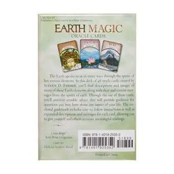 KARSTĀ Pārdošanas Burvju Oracle Kartes, Zemes Tarot 48-kartītes Lasīt Likteni zīlēšana Ceļvedis angļu galda Spēle Puses Izklaide