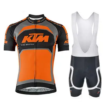 Karstā Pārdošanas KTM Velo Apģērbs Vasaras Anti-UV MTB Velosipēds Jersey Valkāt Velosipēdu Drēbes Maillot Ciclismo Cikla Jersey kombinezoni ar KRŪŠDAĻU Komplekts