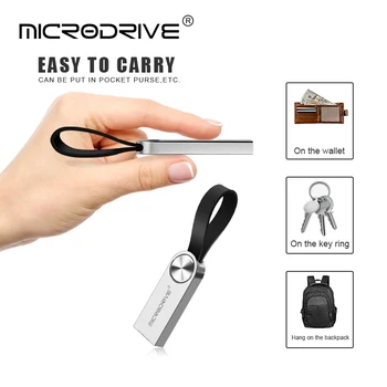 Karstā Pārdošanas metāla USB2.0 Flash Drive Tiny Pen Drive 8gb 16gb 32gb 64gb, 128gb Atmiņas karti memory Stick watersproof Usb Stick Dāvanu kāzām