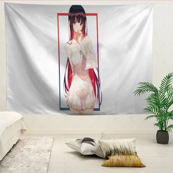 Karstā Pārdošanas Pasūtījuma Augstas Kvalitātes Seksīga Anime Meitene Sienas Karājas HD 3D Ainavu Drukāšana, Digitālā Drukāšana Mājas Apdare Gobelēns