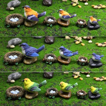Karstā Simulācijas Papagailis Parakeet Miniatūra Ainava Rotājumu Dzīvnieku Modelis, Zālienu Statuetes Mākslīgo Putnu Fotogrāfijas Aksesuāri