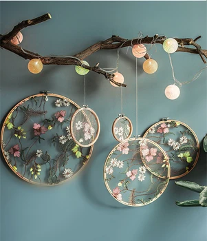 Karājas Kāzu Dekorēšana Kulons Displejs sienas dekori mežģīņu ziedu eco-friendly