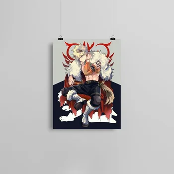 Katsuki Bakugo Mans Varonis Augstskolu anime Audekla plakāta Krāsošana sienas, Mākslas dekors Dzīvojamā istaba Guļamistaba Studiju Sākuma Apdare Izdruku