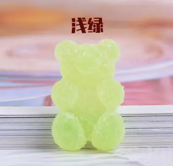 Kawaii Imitācijas Mīkstu Cukura Gummy Bear Flatback Sveķu Cabochons Par Cepures Auskari Kuloni Aksesuāri