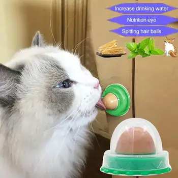 Kaķis Cukura Bumbu Kaķis Uzkodas, Konfektes Licking Cietā Uztura Kaķis Traktēti Enerģijas Bumbu Rotaļlieta Ar Dabas Catnip Un Zīdējs Par Kaķiem