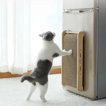 Kaķis Rotaļlietas Kaķis Nesaskrāpē Tāfeles Raust Dzirnaviņas ar piesūcekni Gofrētā Papīra Kaķi Piegādes nodilumizturīga Scratcher Ir 2021. Jaunas